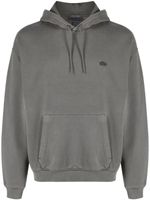 Lacoste hoodie en coton à patch logo - Gris