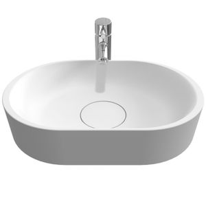 Waskom Riho Essence Ovaal Zonder Kraangat 48x32 cm Mat Wit