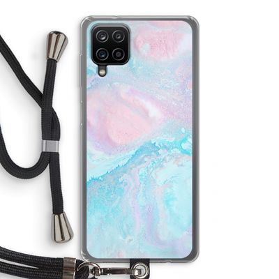 Fantasie pastel: Samsung Galaxy A12 Transparant Hoesje met koord