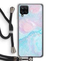 Fantasie pastel: Samsung Galaxy A12 Transparant Hoesje met koord