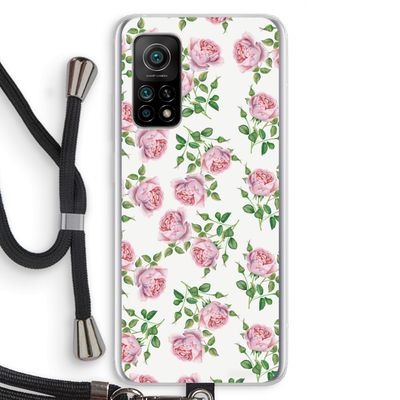 Kleine roosjes: Xiaomi Mi 10T 5G Transparant Hoesje met koord