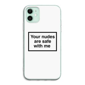 Safe with me: iPhone 11 Transparant Hoesje