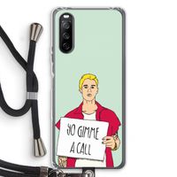 Gimme a call: Sony Sony Xperia 10 III Transparant Hoesje met koord