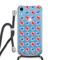 Klaproosjes: iPhone XR Transparant Hoesje met koord