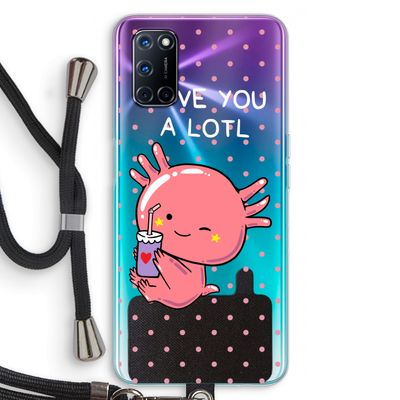 Love You A Lotl: Oppo A72 Transparant Hoesje met koord