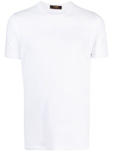 Moorer t-shirt en coton stretch à manches courtes - Blanc