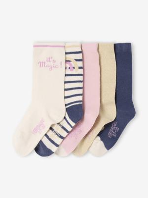 Set van 5 paar sokken > meisje marineblauw