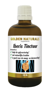 Golden Naturals Liquids Vloeibaar Iberis Complex Maag & Darm Support 100ml Golden Naturals Liquids Vloeibaar Iberis Complex Maag & Darm Support 100ml