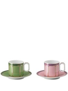 Swarovski x Rosenthal tasses à thé Tazza (lot de deux) - Vert