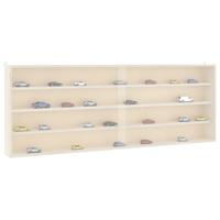 Houten verzamelvitrine met deuren 100x8,5x37 cm