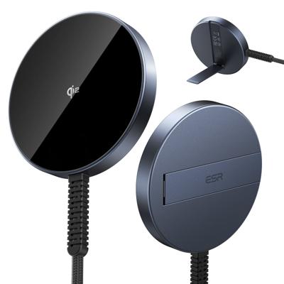 Qi2 mini Kickstand Wireless Charger (HaloLock) - Dark Blue
