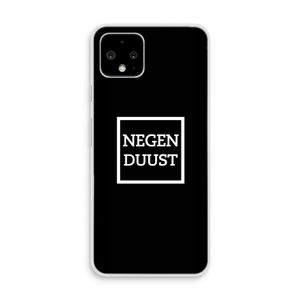 Negenduust black: Pixel 4 Transparant Hoesje