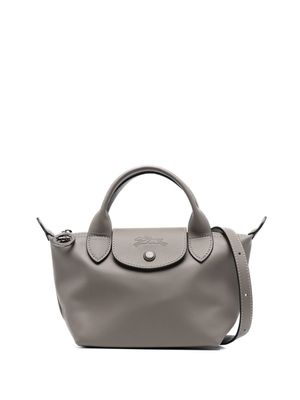 Longchamp sac à main Le Pliage à anse sur le dessus - Gris