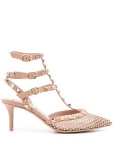 Valentino Garavani sandales Rockstud à brides - Tons neutres