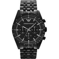 Emporio Armani Ar5989 Heren Sportivo zwart IP roestvrij stalen armband horloge
