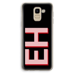 Monogram: Samsung Galaxy J6 (2018) Transparant Hoesje