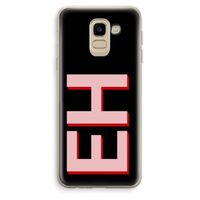 Monogram: Samsung Galaxy J6 (2018) Transparant Hoesje