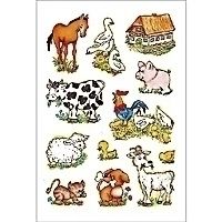 HERMA DECOR stickers farm animals 3 sheets etiket