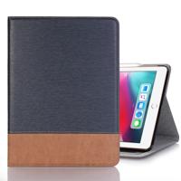 Cross textuur horizontale Flip PU lederen case voor iPad Pro 12 9 inch (2018) met houder & kaartsleuven & portemonnee (donkerblauw)
