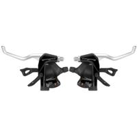 Superior Sunrace stuurverstellers 3v/7v met remgreep zwart/zilver
