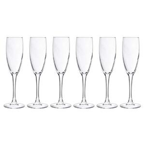 Cosy & Trendy Champagneglazen - 6x stuks - glas - 190 ml - Flutes