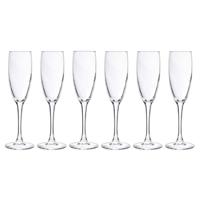 Cosy & Trendy Champagneglazen - 6x stuks - glas - 190 ml - Flutes