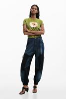 Patchwork spijkerbroek - BLUE - 44