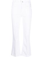 LIU JO pantalon court à coupe évasée - Blanc