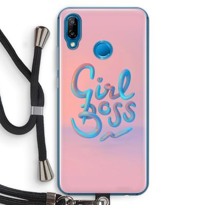 Girl boss: Huawei P20 Lite Transparant Hoesje met koord