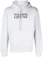 Maison Kitsuné hoodie en coton à logo imprimé - Gris - thumbnail