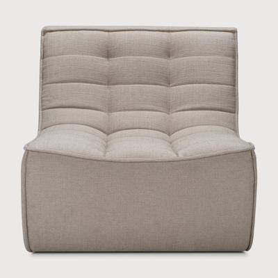Ethnicraft Modulaire Bank 'N701' Eco, 1-zits, kleur Ecru