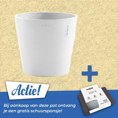 Pot amsterdam d40cm puur wit