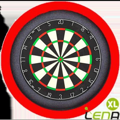 Lena Dartbord Verlichting Basic XL Rood