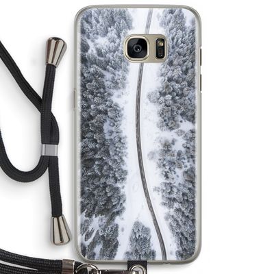 Snøfall: Samsung Galaxy S7 Edge Transparant Hoesje met koord