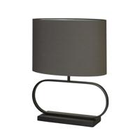 Searchlight TafellampSleek zwart met grijze kap - EU92101GY