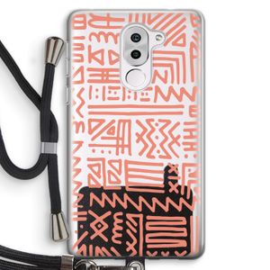 Marrakech Pink: Honor 6X Transparant Hoesje met koord