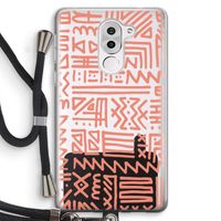 Marrakech Pink: Honor 6X Transparant Hoesje met koord