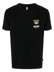 Moschino t-shirt à imprimé Leo Teddy - Noir