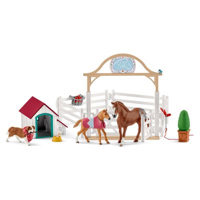 Schleich horse club hannah&apos;s gasten met ruby hond 42458