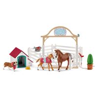 Schleich horse club hannah&apos;s gasten met ruby hond 42458 - thumbnail