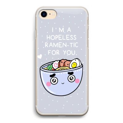 I'm A Hopeless Ramen-Tic For You: iPhone 7 Transparant Hoesje
