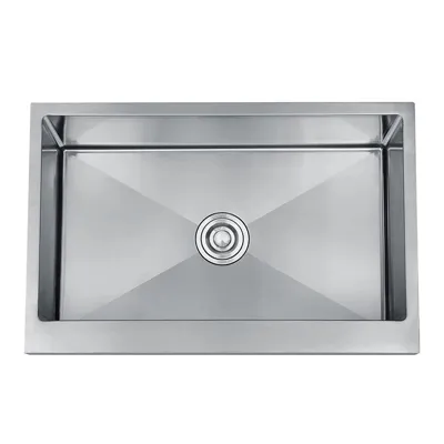 Handgemaakte Roestvrijstalen Keukenspoelbak - Vierkant | Modern Design