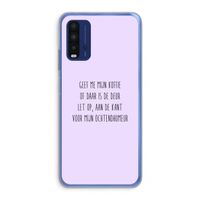 Ochtendhumeur: Xiaomi Redmi 9T Transparant Hoesje