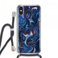Mirrored Mirage: iPhone XS Max Transparant Hoesje met koord
