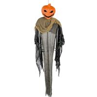 Boland Decoratie Pompoen geest - 158 cm - hangend - Halloween/horror versiering
