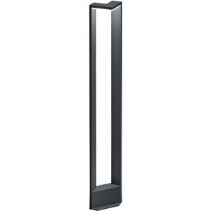 LED Tuinverlichting - Staand Buitenlamp - Trion Gangy XL - 9W - Warm Wit 3000K - Waterdicht IP54 - Mat Antraciet - Aluminium