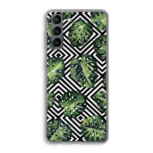 Geometrische jungle: Samsung Galaxy S21 Transparant Hoesje
