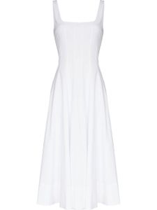 STAUD robe sans manches à encolure ronde - Blanc