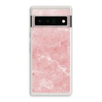 Roze marmer: Google Pixel 6 Pro Transparant Hoesje