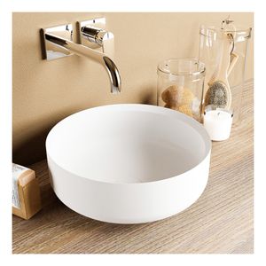 Waskom Mondiaz Coss | 36 cm | Solid Surface | Vrijstaand | Rond | Talc